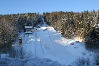 Skisprungschanzen-Anlage in Rastbüchl bei Breitenberg