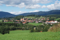 Blick auf Drachselsried im Zellertal in der Urlaubsregion Bayerischer Wald