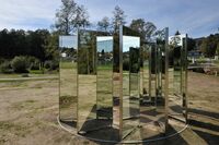 Kunstobjekt Imaginary Space in den Gläsernen Gärten von Frauenau