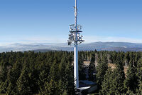 Der Sendeturm auf dem Haidel im Dreiländereck Bayerischer Wald