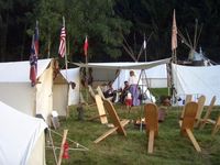 Zeltlager beim Goldgräberfest in Hunding