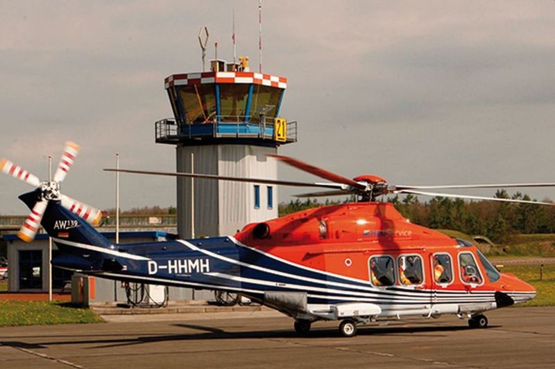 Flugbetrieb am Flughafen Husum