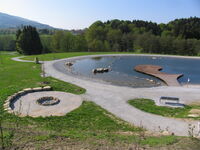 Der Kursee im Feng Shui Kurpark Lalling im Bayerischen Wald