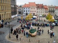 Die Glasarche in der südböhmischen Stadt Prachatice