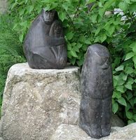 Skulpturengarten in der Arche Heinz Theuerjahr im Bergdorf Waldhäuser