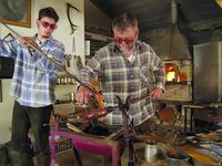 Glaskunst bei Glasscherben Köck in Riedlhütte am Nationalpark Bayerischer Wald