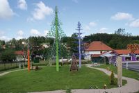 Gläserner Wald im Riedlhütter Wald-Glas-Garten am Nationalpark Bayerischer Wald