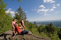 Traumhafte Fernsicht auf dem GEHsundheitsweg Rusel im Wandergebiet Rusel-Hausstein