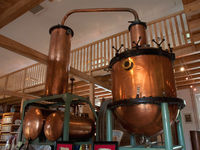 Kupfer-Großdestille im Schnaps-Museum Spiegelau am Nationalpark Bayerischer Wald