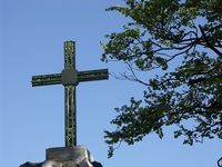Gläsernes Gipfelkreuz am Reißeck im Bergmassiv Gibacht