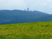 Blick von Herzogau zum Čerchov auf dem Glasschleiferweg in Waldmünchen