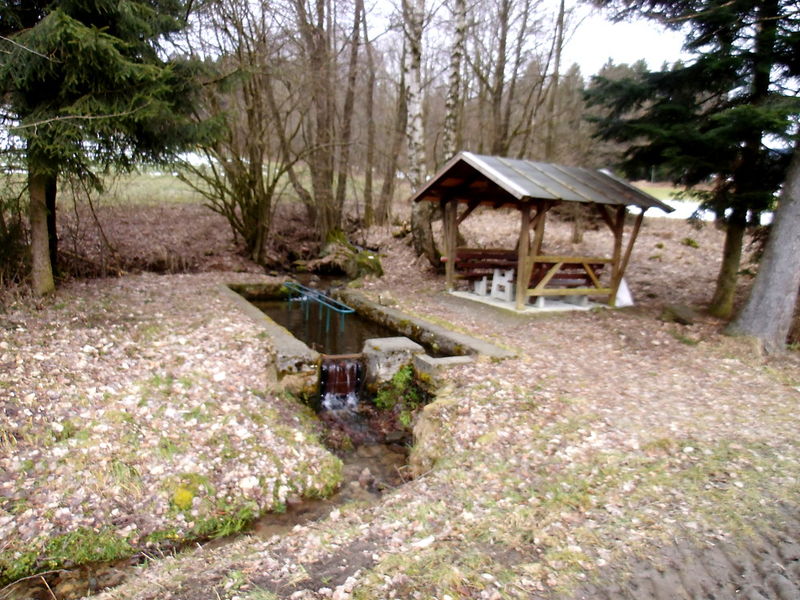 Blick auf die Kneippanlage im Ortsteil Lindenau in der Gemeinde Achslach