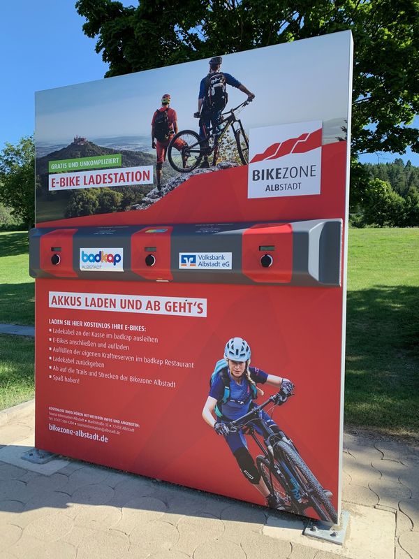 E Bike Ladestation Badkap Schwaebische Alb