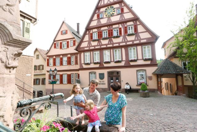 Altstadt mit Fachwerk in Altensteig