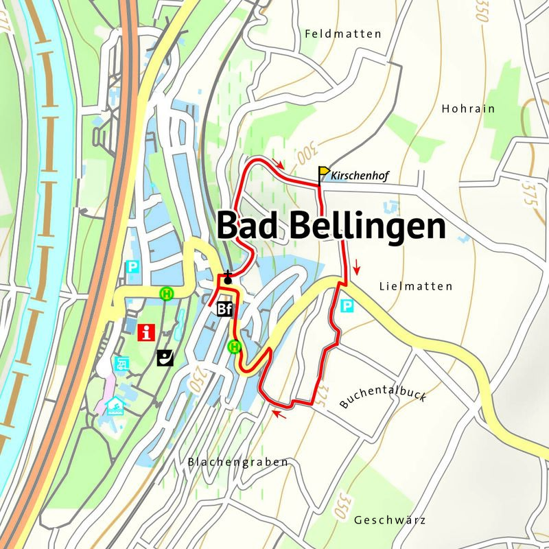 Kleiner Rundweg im Hügelland
