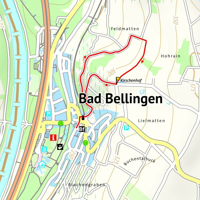 Rundweg in den nördlichen Rebbergen