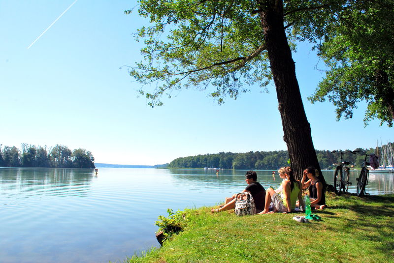 Badestelle Lustgarten, Alte Eichen, Foto: Tourismusverein Scharmützelsee e.V.