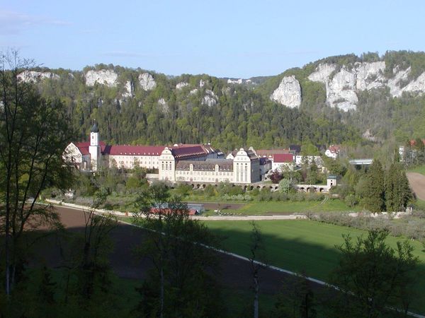 Blick auf das Kloster in Beuron