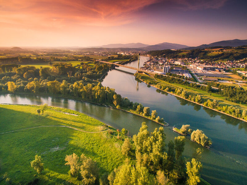 Die Isarmündung bei Deggendorf