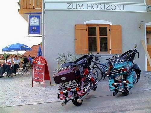 Bikes vor dem Gästehaus Zum Horizont in Tattenberg bei Deggendorf