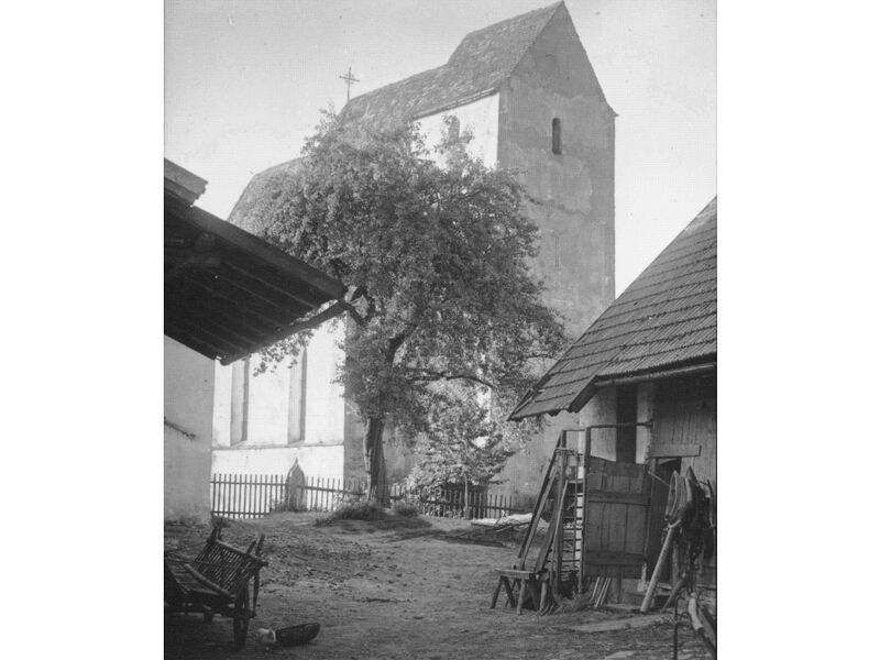 Die Schachinger Kirche in Deggendorf um ca. 1920