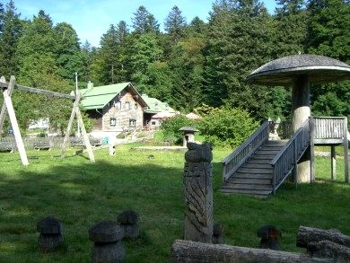 Die Berghütte Schareben bei Drachselsried im Bayerischen Wald