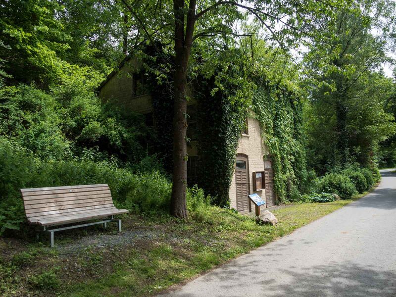 Historisches Pumpenhaus an der Wenne bei Wenholthausen