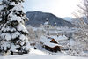 Blick auf Kloster Ettal im Winter
