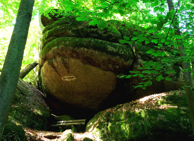 Steingebilde Froschmaul im Naturschutzgebiet Schlosspark Falkenstein