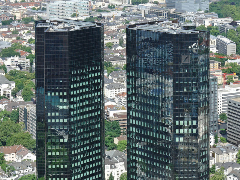 Image result for photos of Frankfurt Deutsche Bank headquarters
