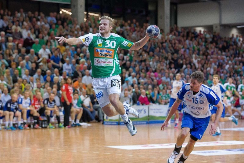 Manuel Spaeth im Spiel Frisch Auf Goeppingen - Bergischer HC
