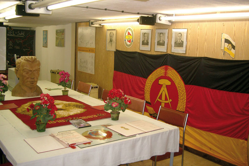 Blick in das Bunkermuseum Frauenwald.