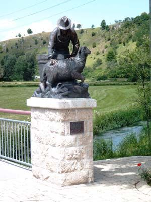 Denkmal Schafswäsche in Wasserstetten