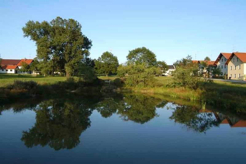 Angelmöglichkeit am Stausee in Großarmschlag bei Grafenau