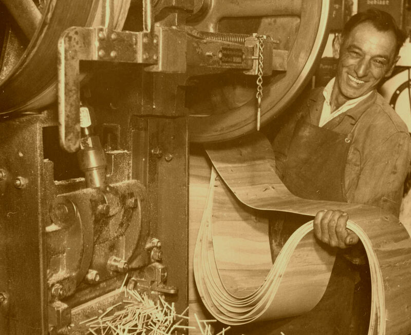 Zündholz-Produktion in früheren Jahren in Grafenwiesen