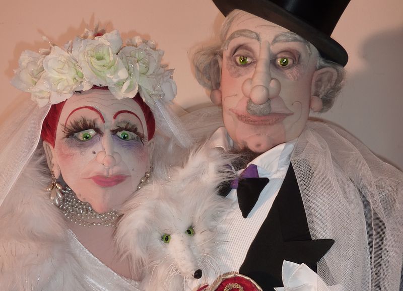 Hochzeitspaar in Alraunes Soft Art Panoptikum