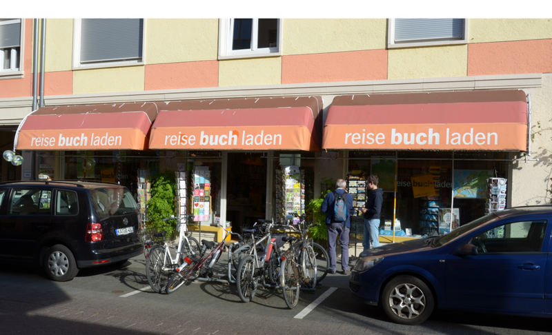 Außenansicht Reisebuchladen.