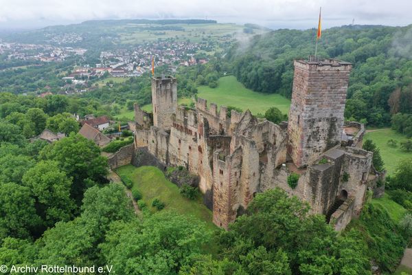 Burg Rötteln Luftaufnahme