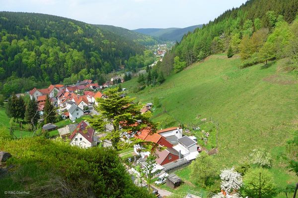Blick auf Luisenthal in der Ferienregion Oberhof