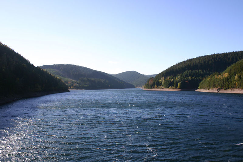 Blick auf die Ohratalsperre in Luisenthal in der Ferienregion Oberhof