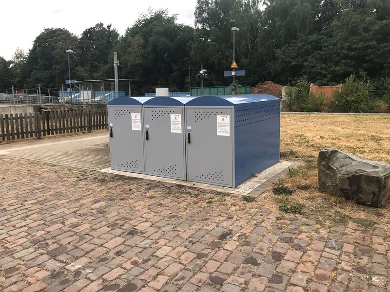 Fahrradboxen am Neuenrader Bahnhof
