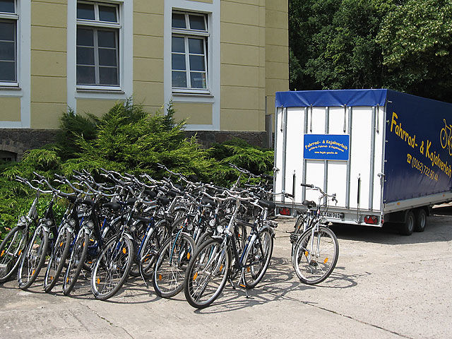 Fahrradverleih Neuhardenberg, Foto: Maik Gesche