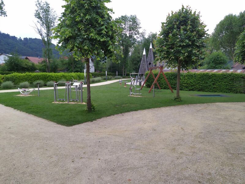 Outdoor-Fitnessgeräte Schlosspark Obernzell