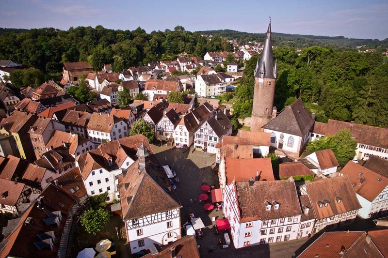 Altstadt Ottweiler von oben