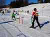 Skischüler beim Unterricht in Pany