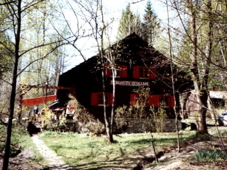 Blick auf das Jugenferienheim Berghütte Rübezahl im Bayerischen Wald