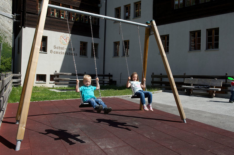 The playground near the school offers a wide range of activities for children and families.