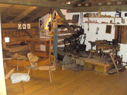 Schusterei im Heimatmuseum Rattenberg im Bayerischen Wald