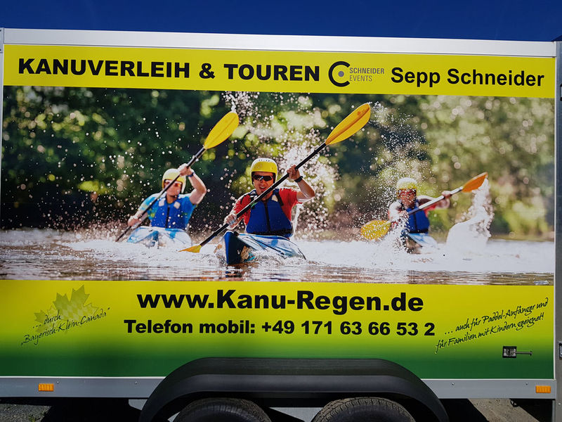 Kanu-, Kanadier- und Bootsverleih Sepp Schneider im Bayerischen Wald.