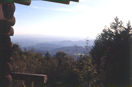 Tolle Fernsicht vom Knogl bei St. Englmar im Bayerischen Wald